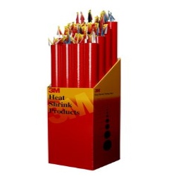 3M 7000133592 - 3M™ Modified Polyvinylidene Flouride Heat Shrink Tubing MFP-3/8-48-Clear, 4 ft Length sticks, 12 sticks per box, 12/Case