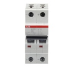ABB S202MUC-C6 Miniature Circuit Breaker - MCB S200MUC 2P C 6A AC/DC