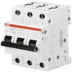 ABB S203MUC-C4 Miniature Circuit Breaker - MCB S200MUC 3P C 4A AC/DC
