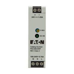 Eaton PSC30E24RP - PSC Compact Power Supply, 30 Watt, Single Phase, 100-240 VAC In, 24 VDC Out