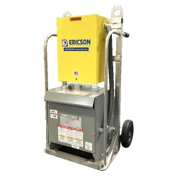 Ericson EJR4115CM1061 Portable Transformer 2 Wheel Cart - Single Phase, 480V Input-120/240V Output, NEMA 3R, Aluminum