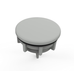 Hoffman ASPB05075NM Non-Metallic Gray Hole Seal .86"