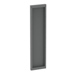 Hoffman AU7218EPT Universal Free-Stand Formed End Plate, 72.13x18.11x2.50, Gray, Steel