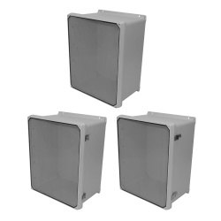 Hoffman CVJ2016HWPL2 CVJ Flat Cover with Clearview Window Type 4X, 21.32x17.32x11.57, Lt Gray, Fiberglass, HWPL