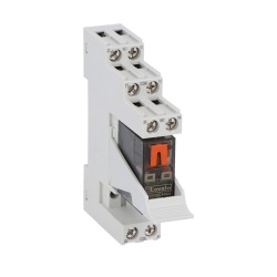 Lovato HRA502CA024K4 Assembled miniature relay, 24VAC, 8A, 2C/O contact.