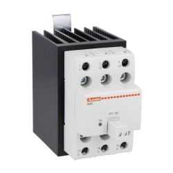 Lovato HS3C6HV025A230 Solid state relay complete with heatsink, three-phase (3 controlled), 25A, 90...280VAC