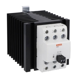 Lovato HS3C6HV040D024 Solid state relay complete with heatsink, three-phase (3 controlled), 40A, 4...32VDC