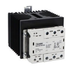 Lovato HS3D5HV048E230 Solid state relay complete with heatsink, three-phase (3 controlled), 48A, 24…255VAC/DC