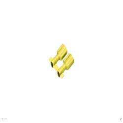 Panduit DPF10-250FIB-2K Reel Smart™ DPF10-250FIB-2K Disconnects, Yellow, Premium Nylon, 10-12 AWG, 0.25"