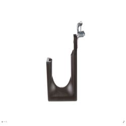 Panduit StrongHold™ JP4SBC50RB-X20 J-Hook, Rotating, 0.5", Black, PA 6.6/Metal, Screw-On