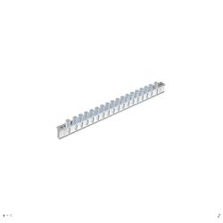 Panduit StructuredGround™ UGB2/0-414-18 Universal Grd Bar, Silver, Copper, Tin-Plated