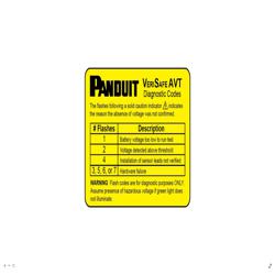 Panduit VeriSafe VS-AVT-DL Accessory Label