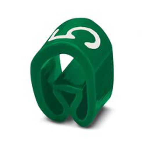 Phoenix Contact 0828939:5 Labeled conductor marker , Color: green