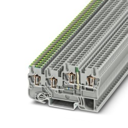 STIO 2,5/3-PE/B/L-LA24GN/O-M Phoenix Contact 3209141 gray Ground Terminal Block