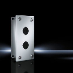 Rittal 8017654 Push Button Enclosure - Carbon steel, NEMA 12, 8.46" x 9.49" x 2.99" (WxHxD)