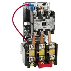 Schneider Electric 8911DPSO33V09 Starter, Definite Purpose, nonreversing, 30A, 3 pole, 3 Phase, 208 to 240 VAC coil, melting alloy overload, open style