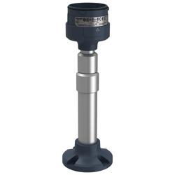 Schneider Electric XVUZ05 Fixing plate with adjustable aluminium pole 210 to 385 mm for modular tower lights, black, Ø60