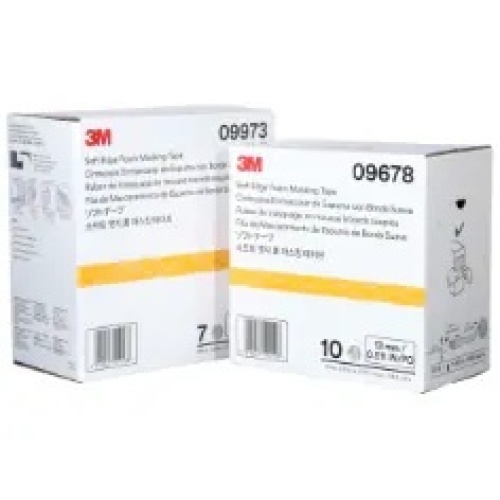 3M 7000034663 - 3M™ Soft Edge Foam Masking Tape, 09678, 1/2 in x 165 ft (13 mm x 50 m), 1 roll per box