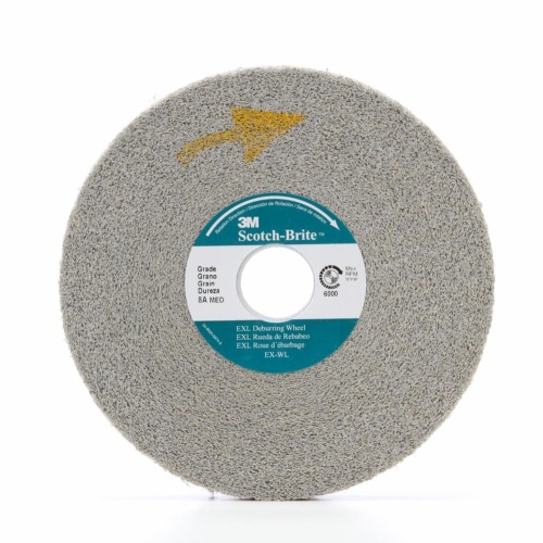 3M 7000046069 - 3M Scotch-Brite™ EXL Deburring Convolute Wheel, XL-WL, 9S Fine, 6 in x 1/2 in x 1 in