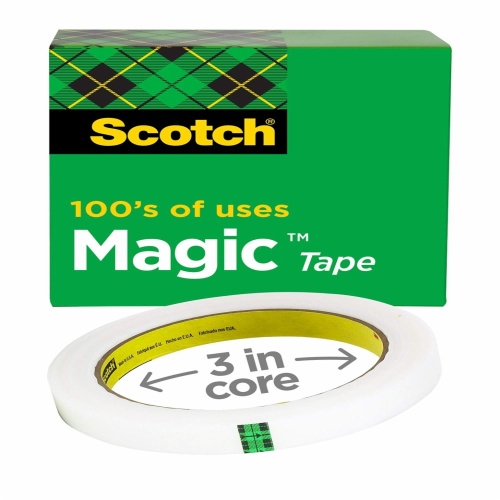 3M 7010295029 - 3M Scotch® Magic™ Tape 810-2P12-72, 1/2 in x 2592 in