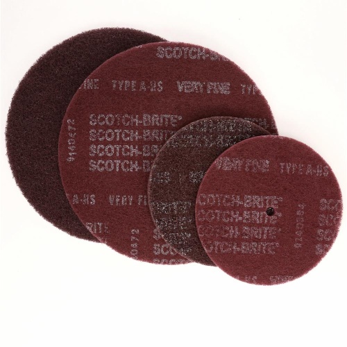 3M 7010365603 - 3M Scotch-Brite™ High Strength Disc, HS-DC, A/O Medium, 4 in x 1/4 in