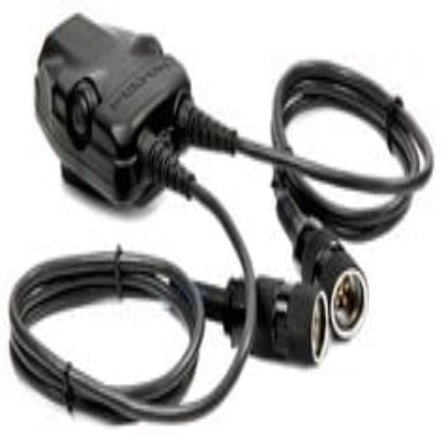 3M 7100018254 - 3M PELTOR™ DUAL Push-To-Talk (PTT) Adapter Military Radios FL5701, with 6-PIN MIL-C-55116 Connector