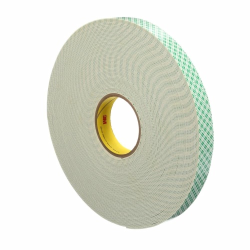 3M 7100091133 - 3M Double Coated Urethane Foam Tape 4026, Natural, 1 in x 1 in, 62 mil