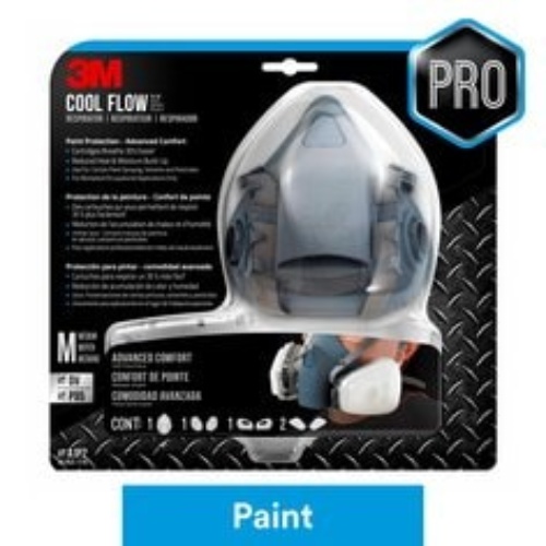3M 7100110939 - 3M Professional Paint Respirator 7512PA1-A-PS, Medium, 1/pk, 4 pks/cs