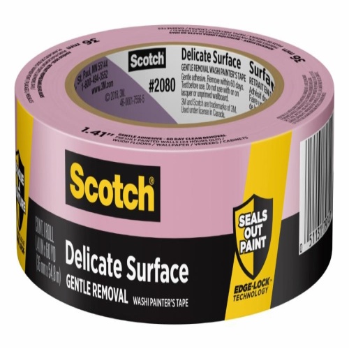 3M 7100185010 - 3M Scotch® Delicate Surface Painter's Tape 2080-36EC, 1.41 in x 60 yd (36mm,x 54,8m)