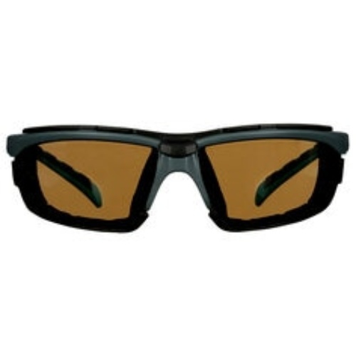 3M 7100259421 - 3M Solus™ 2000 Series S2005SGAF-BGR-F, Gray/Blue-Green, Scotchgard™ Anti-Fog Coating, Brown AF-AS lens, Fm Gskt