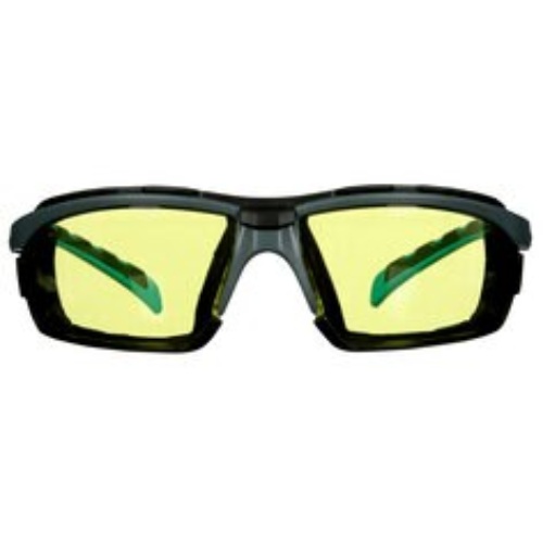 3M 7100259422 - 3M Solus™ 2000 Series S2003SGAF-BGR-F, Gray/Blue-Green, Scotchgard™ Anti-Fog Coating, Amber AF-AS lens, Fm Gskt