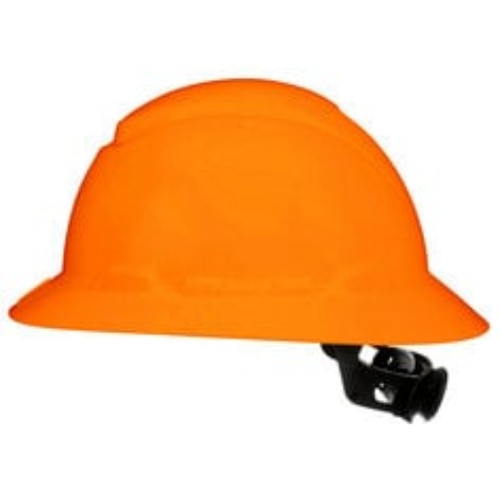 3M 7100297624 - 3M SecureFit™ Full Brim Hard Hat CHH-FB-R-O6-SL, with Ratchet Adjustment, Hi-Vis, Orange