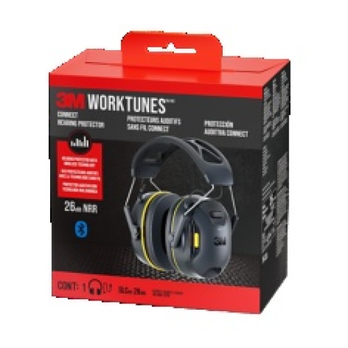 3M 7100330302 - 3M™ WorkTunes™ Connect Wireless Hearing Protector with Bluetooth® Technology 90570-DC, 4/Case