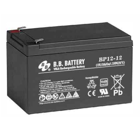 BB Battery BP12-12 Premium General Purpose Battery 12V 12AH