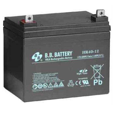 BB Battery HR40-12 Premium High Rate Battery 12V 40AH