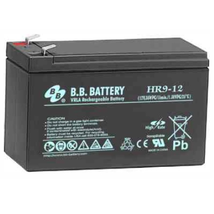 BB Battery HR9-12 Premium High Rate Battery 12V 9AH