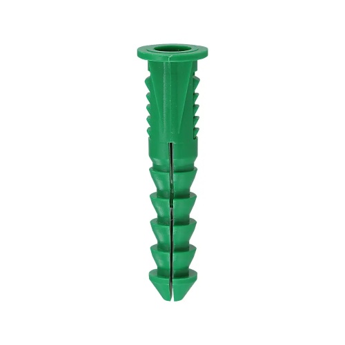 Dottie 123 - #12-#14-#16 Green Wing Conical Plastic Anchor, Polyethylene