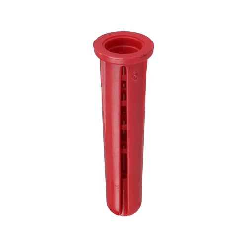 Dottie 22 - #8-#10-#12 Red Conical Plastic Anchor, Polyethylene