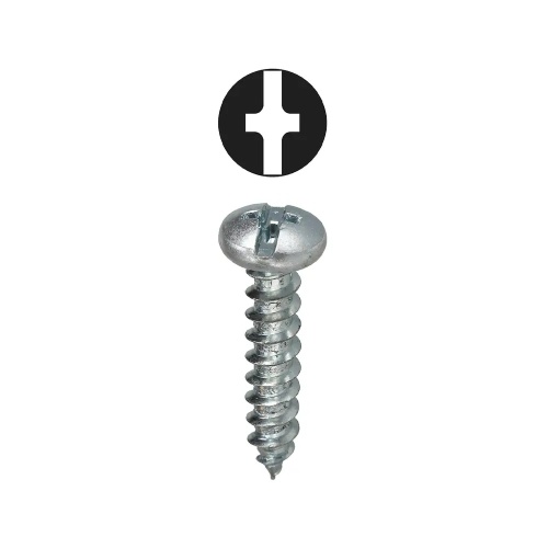 Dottie 2WS14112 - #14 x 1-1/2'' Phillips/Slotted Pan Head Sheet Metal Screw, Carbon Steel