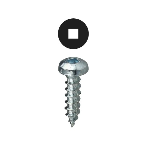 Dottie DDSMS6112 - #6 x 1-1/2'' Square Drive Pan Head Sheet Metal Screw, Carbon Steel