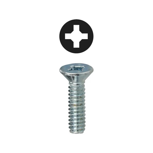 Dottie FMDD83234 - #8-32 x 3/4'' Phillips/Square Flat Head Machine Screw, Carbon Steel