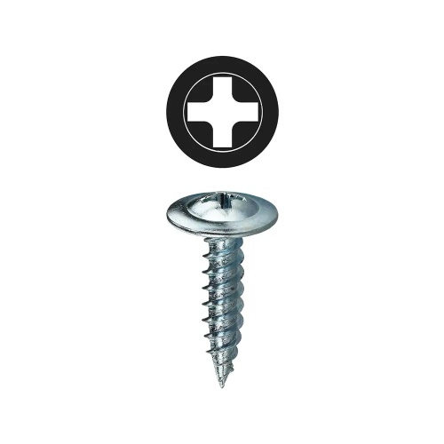 Dottie KW812 - #8 x 1/2'' Phillips Wafer Head K-Lath Metal Piercing Screw, Carbon Steel