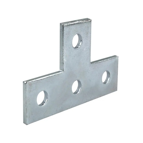 Dottie SFPT4 - 4 Hole Flat T Plate Fitting, Carbon Steel