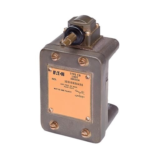 Eaton 10316H142 - 10316 Series Precision Snap Switch Operator, Top Push Roller, Actuator Only, Zinc Plated Steel enclosure