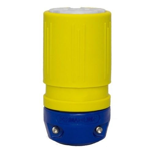 Ericson 1612-C Industrial Grade (TPV) Connector - Yellow, 20 Amp, 125 Volt