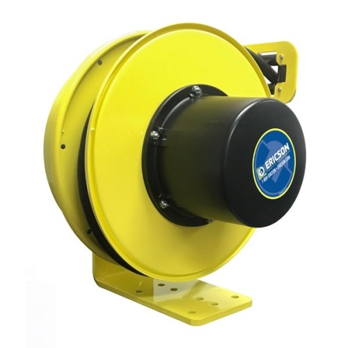 Ericson 5104-50 Pow-R-Reel Industrial Grade Cable Reel - 50 ft, 10 AWG, 20 Amp, 600 Volt, Yellow