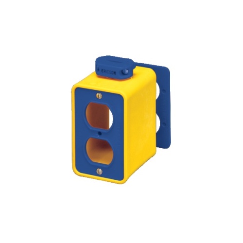 Ericson 6000 Outlet Box, Single Gang - Yellow