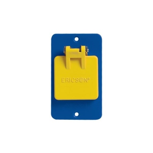 Ericson 6132 Coverplate, Single Gang - Blue