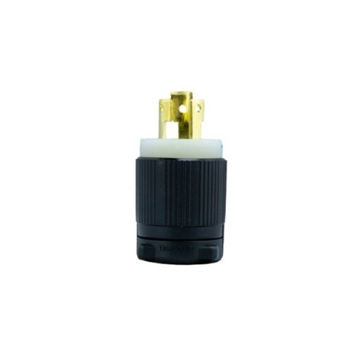 Ericson EL715P Commercial Grade Plug - Black, 15 Amp, 277 Volt