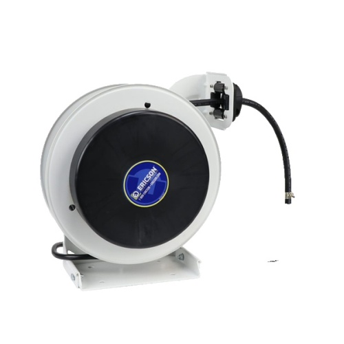 Ericson F3163-35-F10  Light Industrial Grade Cable Reel - 35 ft, 16 AWG, 10 Amp, 125 Volt, White/Black